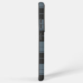 Eenvoudig tartan-patroon in lichtblauw samsung galaxy hoesje (Rechterkant)