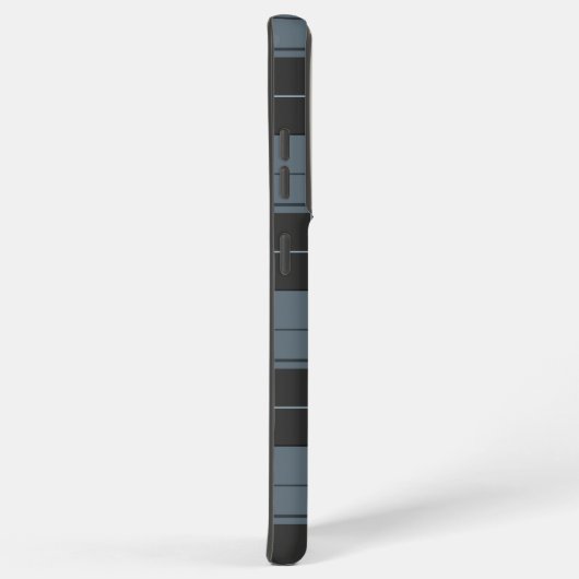 Eenvoudig tartan-patroon in lichtblauw samsung galaxy hoesje (Rechterkant)