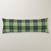 Eenvoudig tartan-patroon in lichtgroen lichaamskussen (Achterkant)