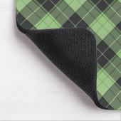 Eenvoudig tartan-patroon in lichtgroen muismat (Hoek)