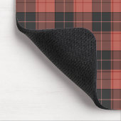 Eenvoudig tartan-patroon in rood muismat (Hoek)