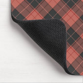 Eenvoudig tartan-patroon in rood muismat (Hoek)