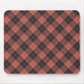 Eenvoudig tartan-patroon in rood muismat (Voorkant)