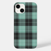 Eenvoudig tartan-patroon in turkooise Case-Mate iPhone case (Achterkant)