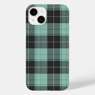 Eenvoudig tartan-patroon in turkooise Case-Mate iPhone 14 hoesje