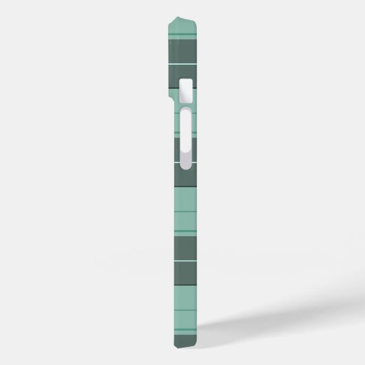 Eenvoudig tartan-patroon in turkooise Case-Mate iPhone case (Achterkant / Links)