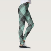 Eenvoudig tartan-patroon in turkooise leggings (Rechts)