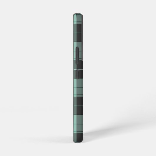 Eenvoudig tartan-patroon in turkooise samsung galaxy hoesje (Rechterkant)