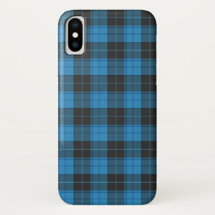 Eenvoudig tartanpatroon in donkerblauw Case-Mate iPhone case