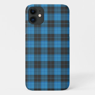 Eenvoudig tartanpatroon in donkerblauw Onbe Case-Mate iPhone Case