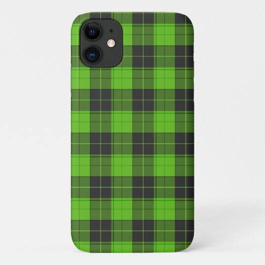 Eenvoudig tartanpatroon in donkergroen Case-Mate iPhone case (Achterkant)