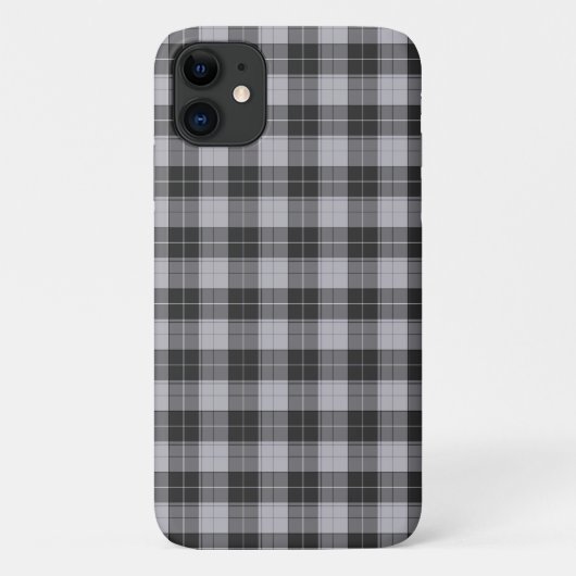 Eenvoudig tartanpatroon in grijs Case-Mate iPhone case (Achterkant)