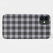 Eenvoudig tartanpatroon in grijs Case-Mate iPhone case (Achterkant (horizontaal))