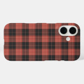 Eenvoudig tartanpatroon in rood Case-Mate iPhone case (Achterkant (horizontaal))