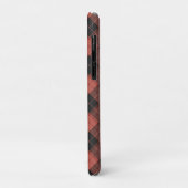Eenvoudig tartanpatroon in rood Case-Mate iPhone case (Achterkant/links)