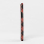 Eenvoudig tartanpatroon in rood Case-Mate iPhone case (Achterkant/rechts)