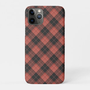 Eenvoudig tartanpatroon in rood Case-Mate iPhone case