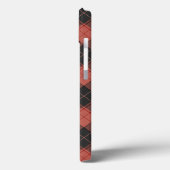 Eenvoudig tartanpatroon in rood Case-Mate iPhone case (Achterkant / Links)