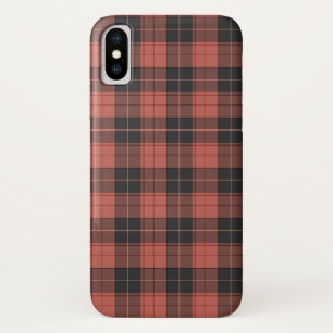 Eenvoudig tartanpatroon in rood Case-Mate iPhone case