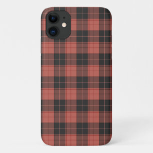 Eenvoudig tartanpatroon in rood Case-Mate iPhone case