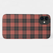 Eenvoudig tartanpatroon in rood Case-Mate iPhone case (Achterkant (horizontaal))