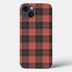 Eenvoudig tartanpatroon in rood Case-Mate iPhone case
