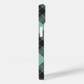 Eenvoudig tartanpatroon in turquoise Case-Mate iPh iPhone Case (Achterkant / Rechts)