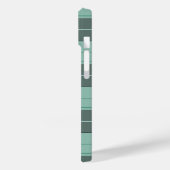 Eenvoudig tartanpatroon in turquoise Case-Mate iPhone case (Achterkant / Links)