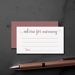 Eenvoudig taupe-advies   Desert Roos Shower Keepsa Informatiekaartje