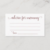 Eenvoudig taupe-advies | Desert Roos Shower Keepsa Informatiekaartje (Voorkant)