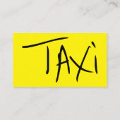 Eenvoudig Taxi Trendy Two Side Design Visitekaartje (Achterkant)