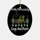 Eenvoudig te begrijpen door honden en Planten Keramisch Ornament (Rechts)