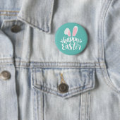 Eenvoudig te betalen bunny Ears Happy Pasen | Pin- Ronde Button 5,7 Cm (In situ)