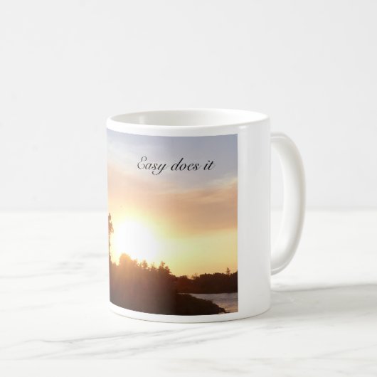 Eenvoudig te doen - 12-stapslogan mok (Voorkant rechts)