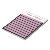 Eenvoudig te doen aangepaste lijngenummerde witte notitieblok (Linkerzijde)