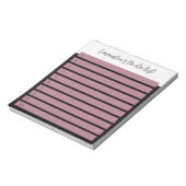 Eenvoudig te doen aangepaste lijngenummerde witte notitieblok (Linkerzijde)