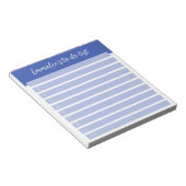Eenvoudig te doen gevoerd genummerd blauw notitieblok (Schuin)