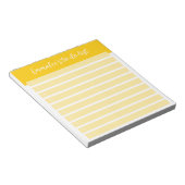 Eenvoudig te doen gevoerd genummerd geel notitieblok (Schuin)