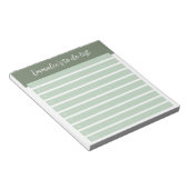 Eenvoudig te doen gevoerd genummerd groen notitieblok (Schuin)