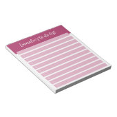 Eenvoudig te doen  gevoerd genummerd roze notitieblok (Schuin)
