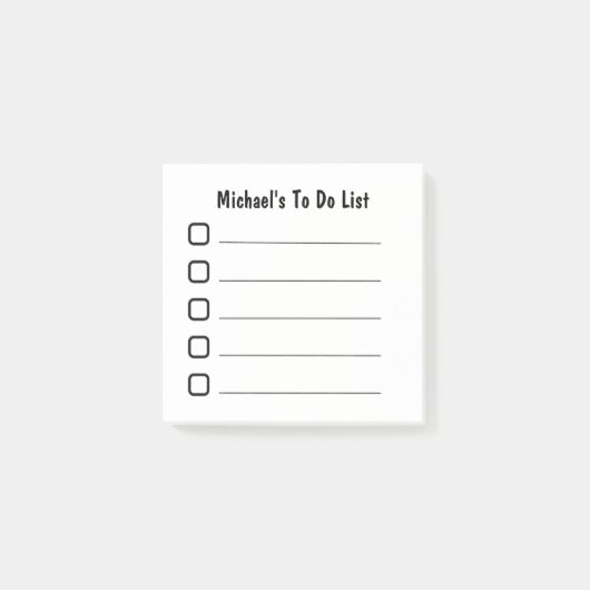 Eenvoudig te doen lijst post-it® notes (Voorkant)