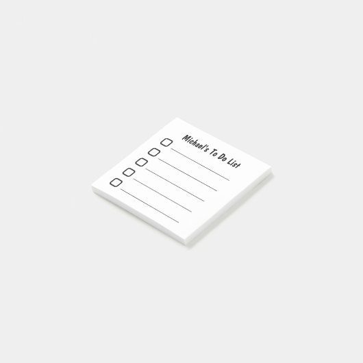 Eenvoudig te doen lijst post-it® notes (Schuin)