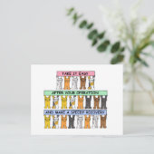 Eenvoudig te gebruiken nadat u een operatie hebt u briefkaart (Staand voorkant)