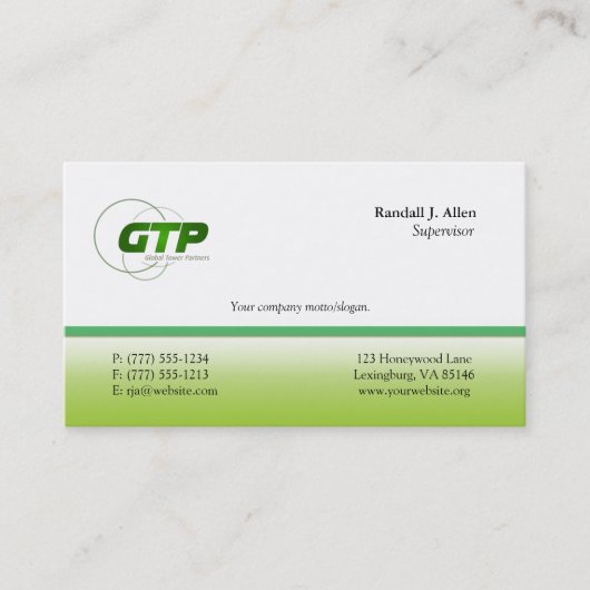 Eenvoudig te gebruiken visitekaartjes! visitekaartje (Voorkant)