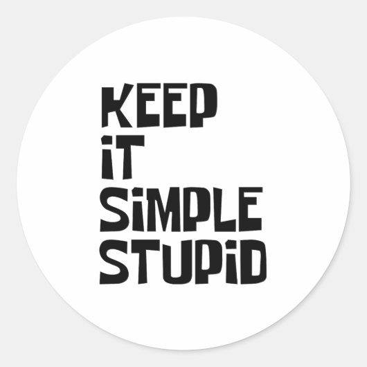 Eenvoudig te houden ronde sticker (Voorkant)