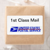 Eenvoudig te identificeren USPS First Class Mail Etiket (Insitu)