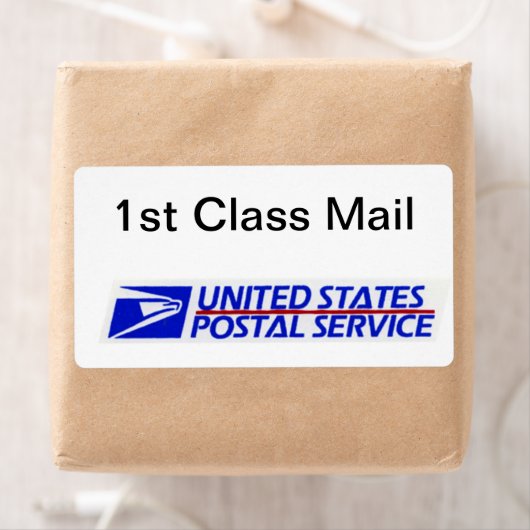 Eenvoudig te identificeren USPS First Class Mail Etiket (Insitu)