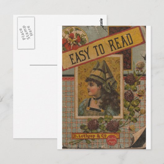 Eenvoudig te lezen briefkaart (Voorkant / Achterkant)