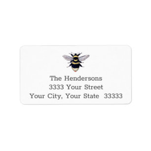 Eenvoudig te lezen  Bumble Bee Retouradres Etiket