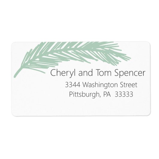 Eenvoudig te lezen minimumaantal retouradressen etiket (Voorkant)